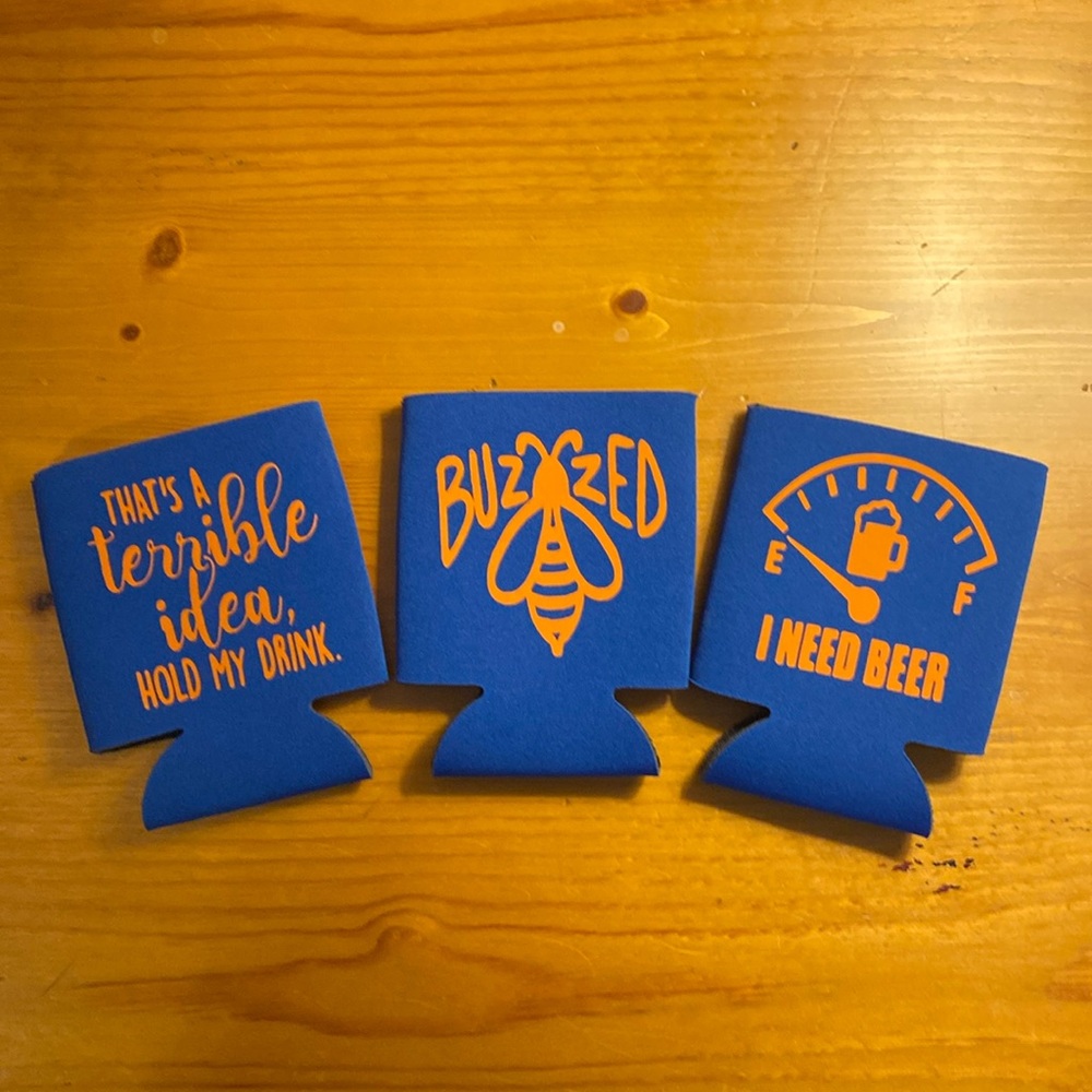 NWOT Set of 3 Koozies